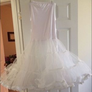 Bridal White Trumpet Style Slip size S/M